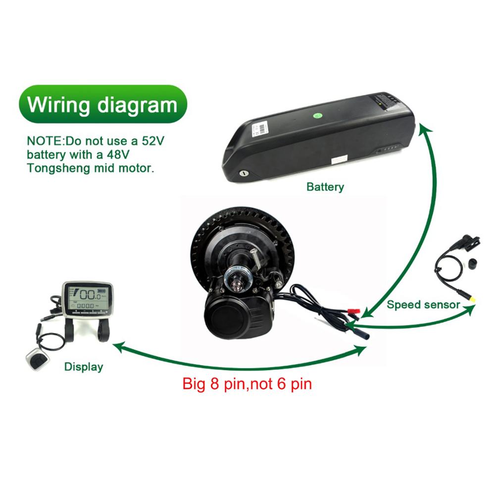 Écran LCD de l'opérateur TSDZ2 VLCD5 VLCD6 XH18 VLCD5, accessoires de vélo électrique TONGSHENG Mid Drive Motor Part