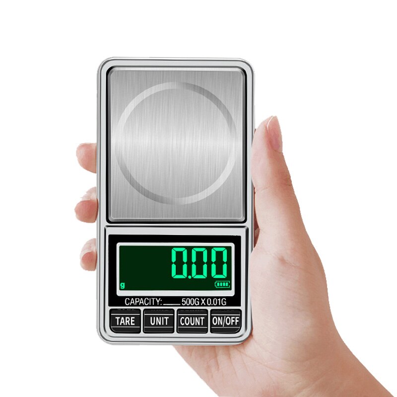 Mini báscula Digital de bolsillo de precisión, 0,01g/0,1g, para bisutería dorada, joyería plata de ley, básculas electrónicas en gramos
