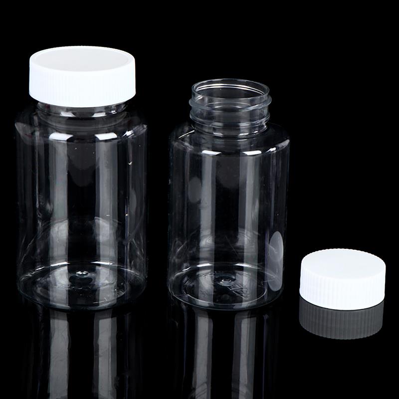 5Pcs Hervulbare Flessen 15Ml/20Ml/30Ml/50Ml/100Ml/150ml/200Ml Plastic Pet Clear Lege Seal Flessen Container