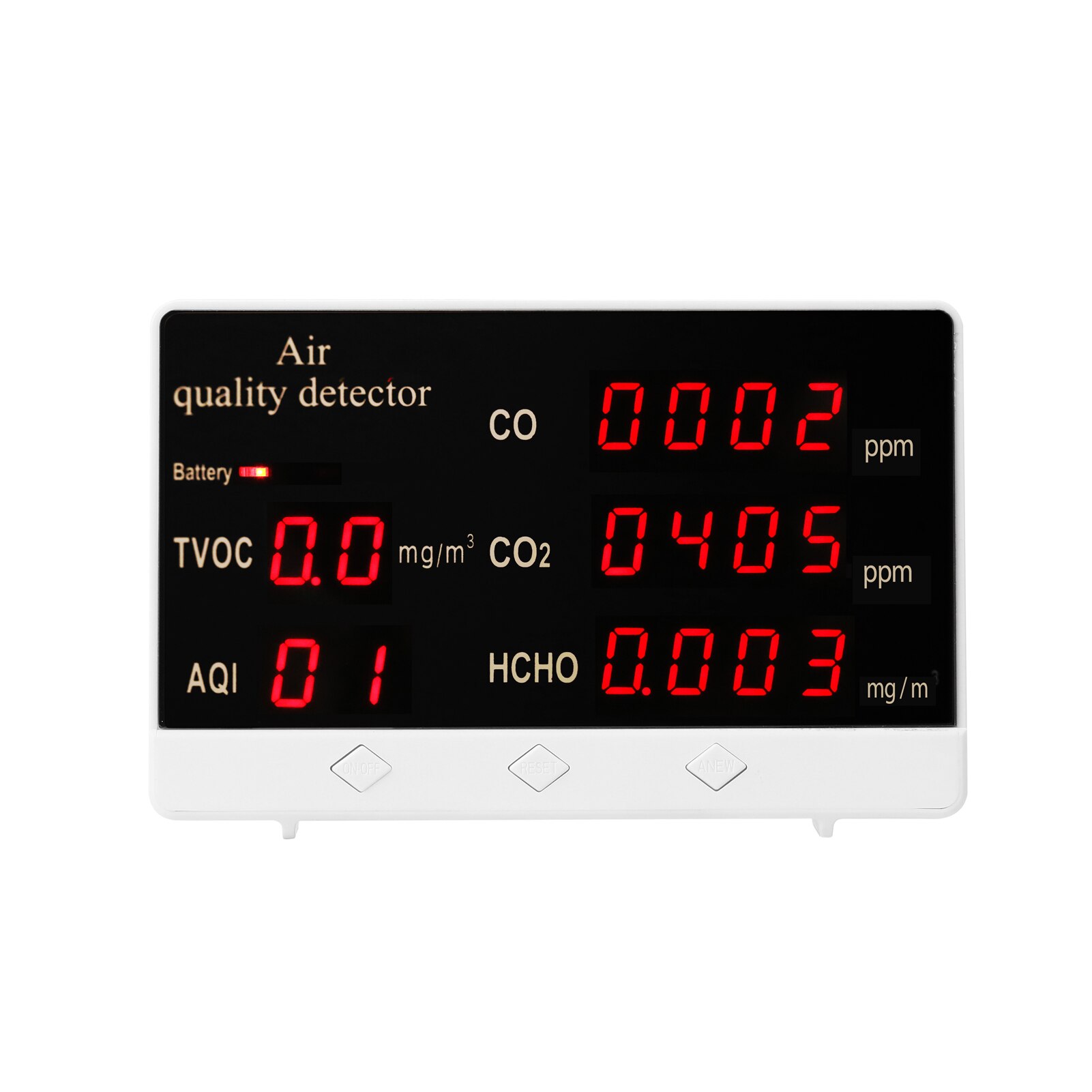 Digital CO2 Meter co2 Sensor High Accuracy CO CO2 HCHO TVOC Detector Air Monitor Air Analyzer Carbon Dioxide Sensor
