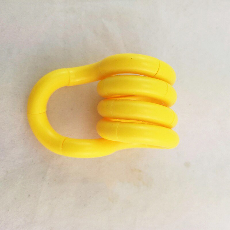 Twisted Ring Magic Fidget Magic Trick Rope Tangle Fidget Toy DIY Winding Leisure Education Stress Relief Kid Xmas Toy: Yellow