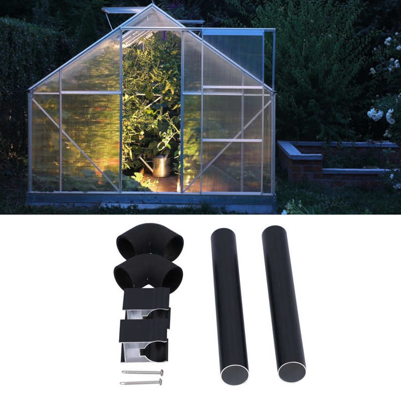 32mm Aluminum Gutter Water Butt Down Pipe Greenhouse Rainwater Gutter Butt Down Pipe Guttering Kits