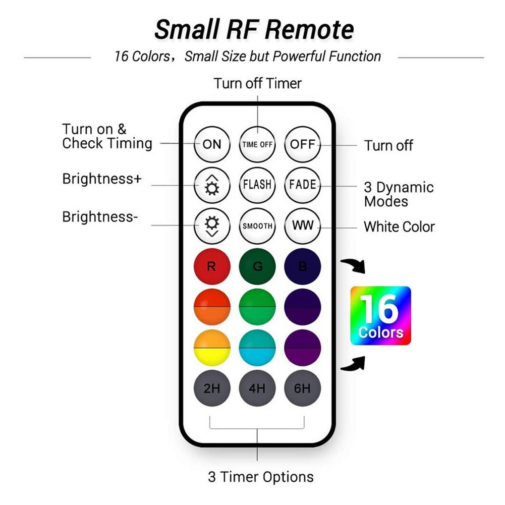 13 Led Remote Controlled Onderwater Licht IP68 Waterdichte Rgb Multicolor Submersible Vaas Decoratie Licht Zwembad Lamp