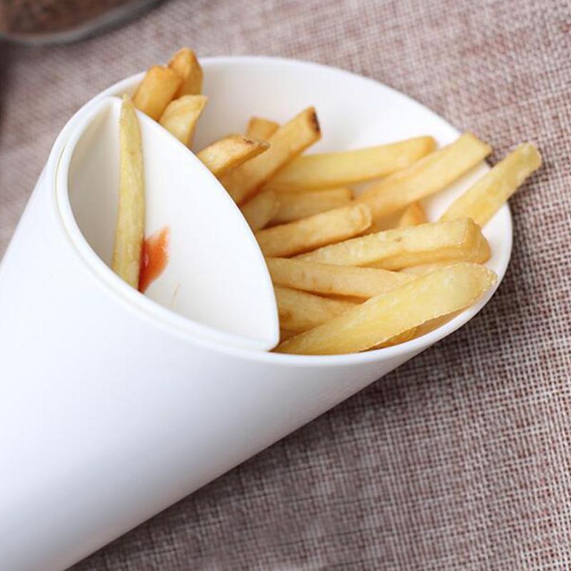 Fries Ketchup Dessert Dubbele Leveringen Platen Salade Divider W1 Cup Voedsel Gat Kinderen Frietjes Keuken