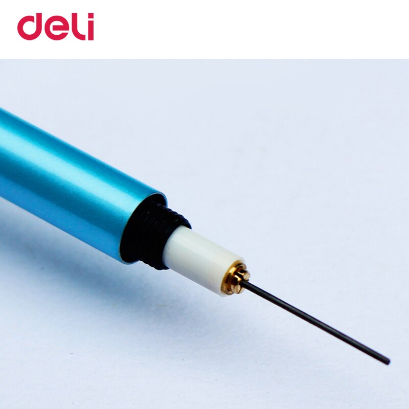Deli Stationary pencil cute Metal Mechanical Pencil Cartoons Drawing Picture Draw Pencil 4 color 0.5mm 0.7mm pencils