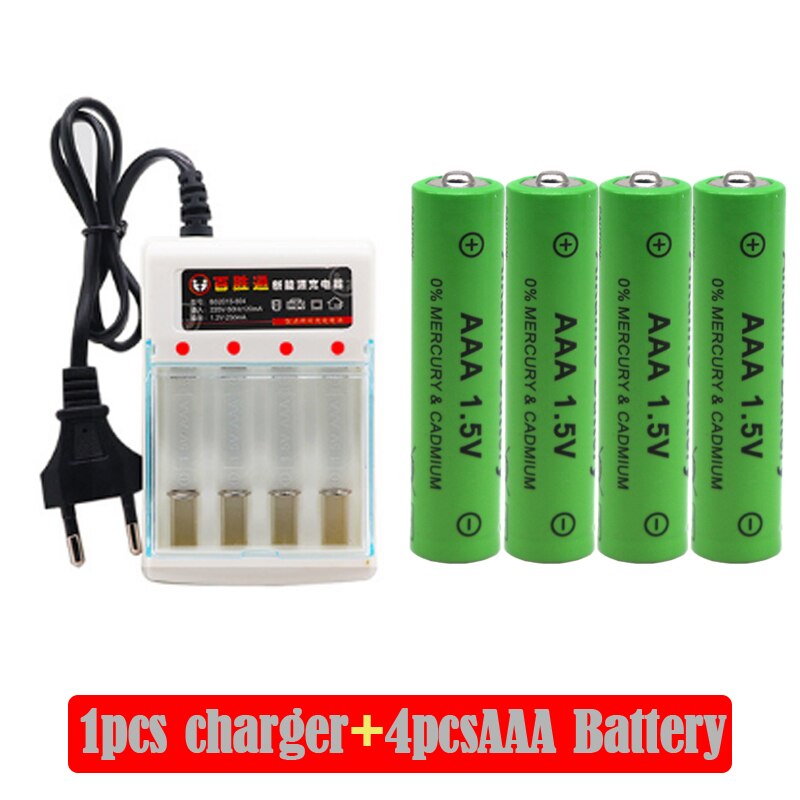 Alkaline 3000mAh 1.5V AAA Alkaline Battery AAA rechargeable battery for Remote Control Toy Batery Smoke alarm with+ charger