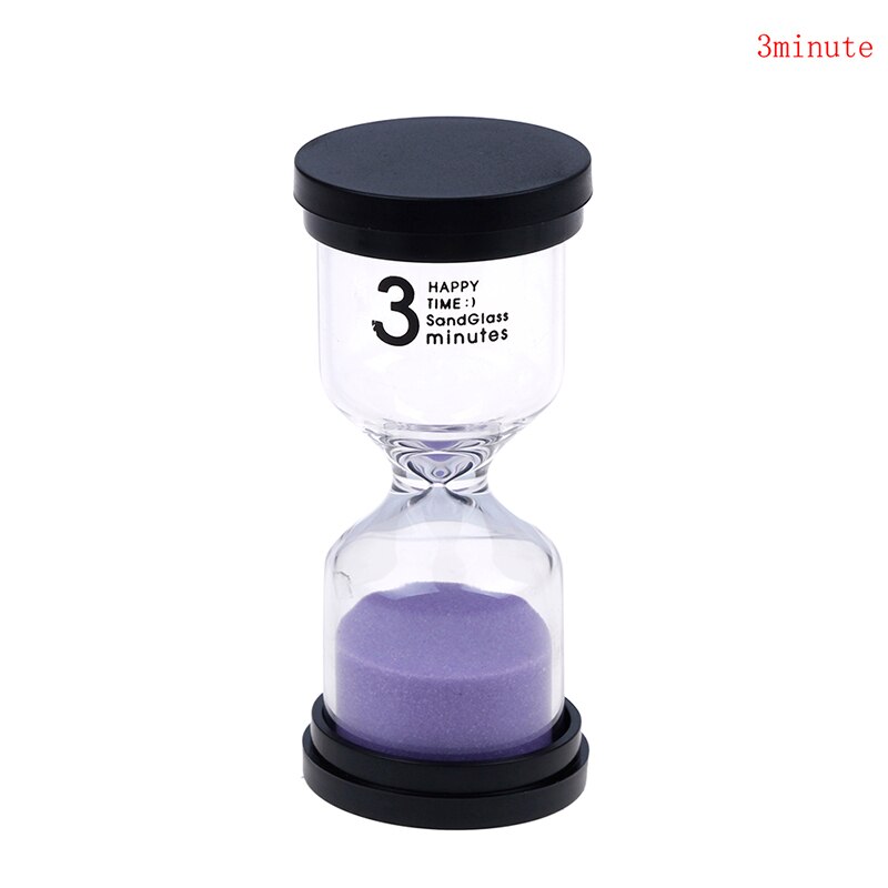 1pc Home Ornament Desktop Sand Clock Timers 10 Minute/15 Minutes/30 Minutes Hourglass Timer For Children Brush Teeth: 3 Minutes