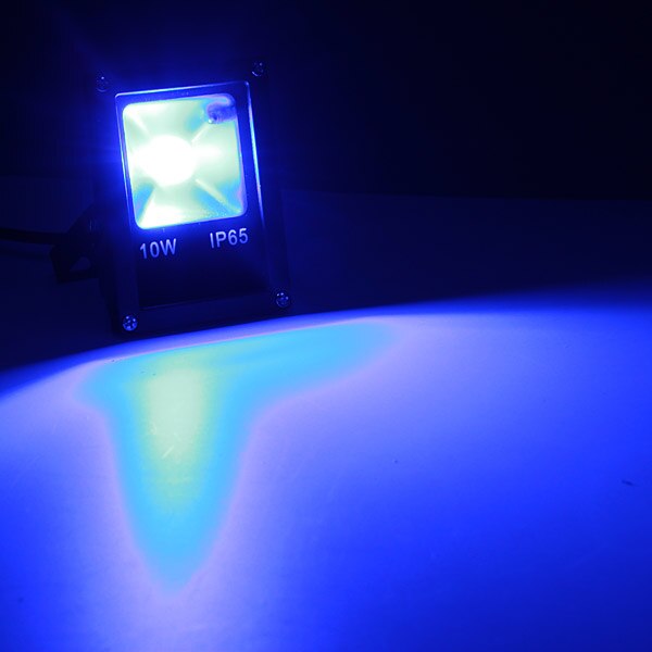 10w 20w 30w 50w led schijnwerper rood/groen/blauw/geel led schijnwerper  ac85-265v buiten led landschapsverlichting lamp: Blauw / 10w