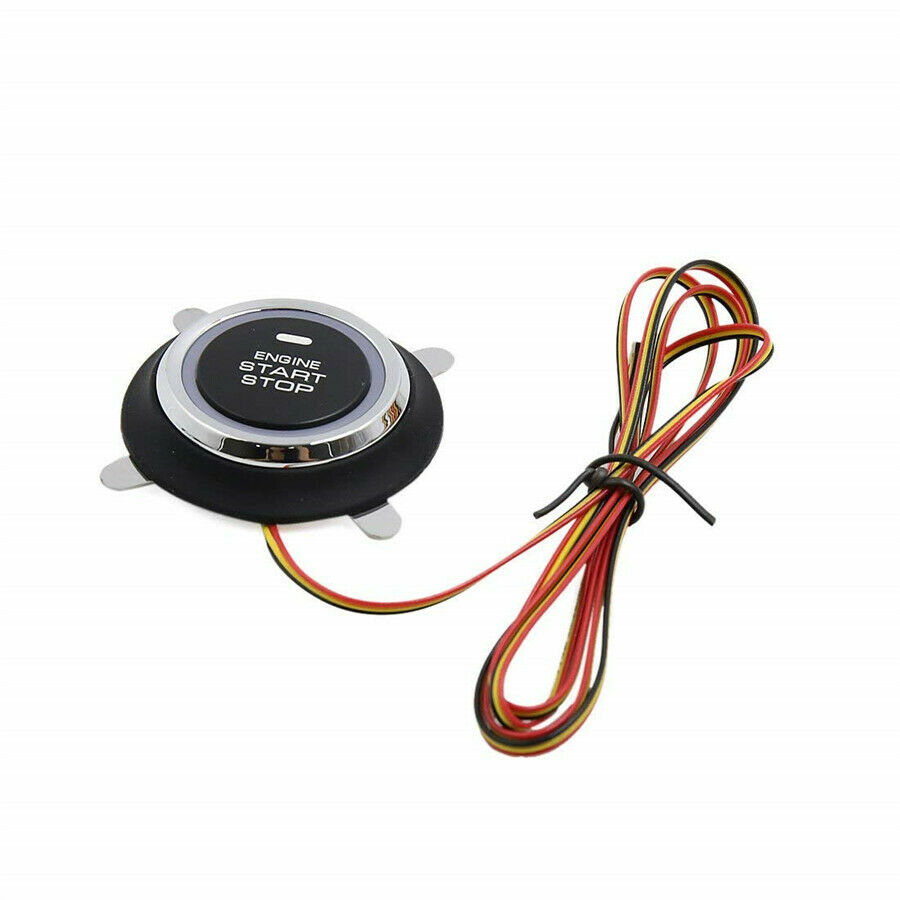 Botón pulsador de arranque y parada de motor de coche, 12V, interruptor de arranque de entrada sin llave