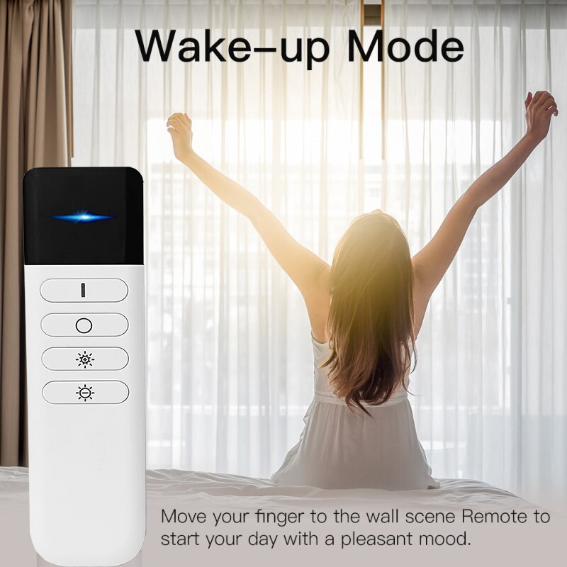 Tuya Zigbee Smart Dimmen Afstandsbediening Draagbare 2in1 4-Knop Led Control + 4Key Scène Schakelaar Afstandsbediening Voor Dw Cct led Licht Controller