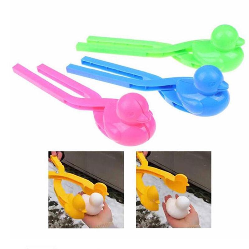 Winter Plastic Snowball Maker Clip Kids Outdoor Sand Duck Mold For Children Fight Toys Ball Snowman Toy Clip