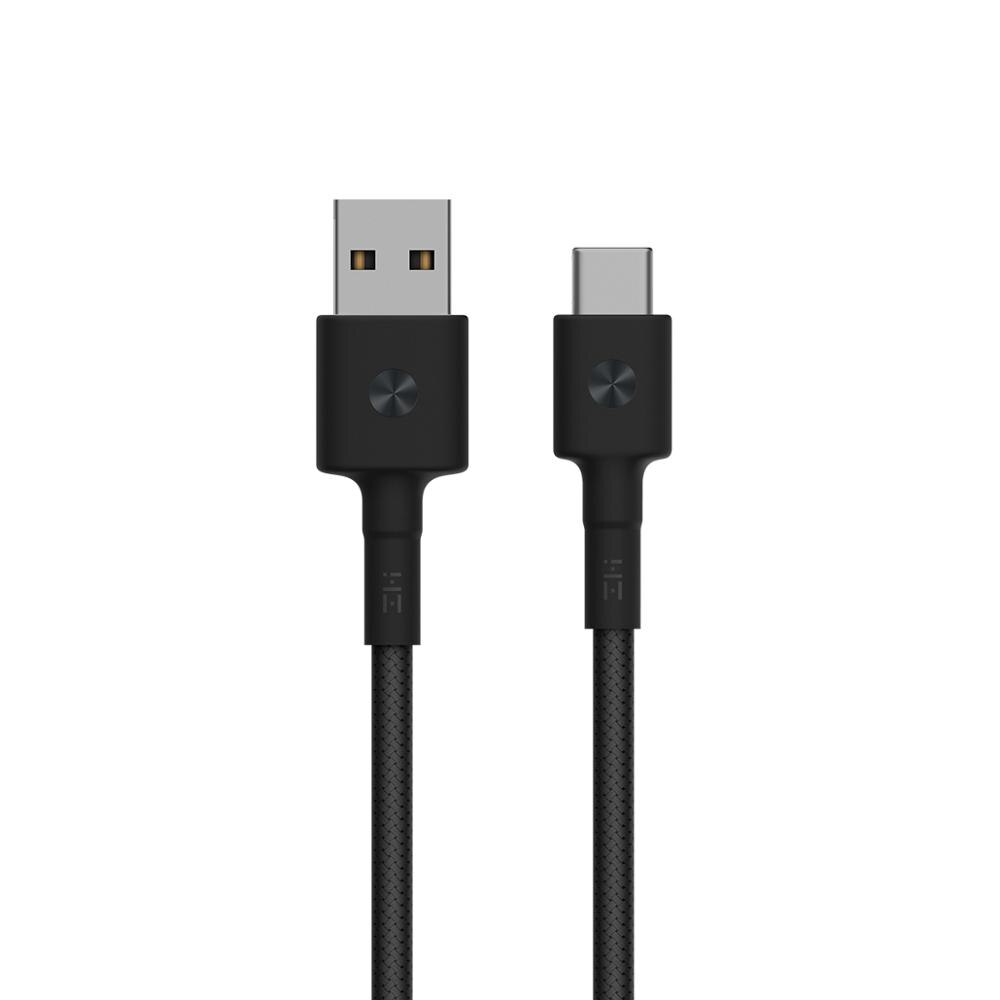 ZMI AL411/AL401/AL431 USB-A to USB-C Cable 3A FastCharge Data USB C Cable for Xiaomi Samsung Huawei mobile phone Braided Cable: black / 0.3m