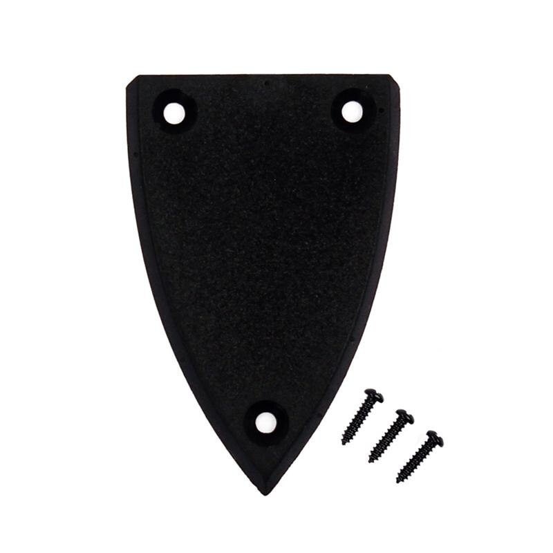 2pcs Truss Rod Cover Durable 3 Holes Plastic Guitar Parts Truss Rod Cover for Musical Instrument Bass Guitar