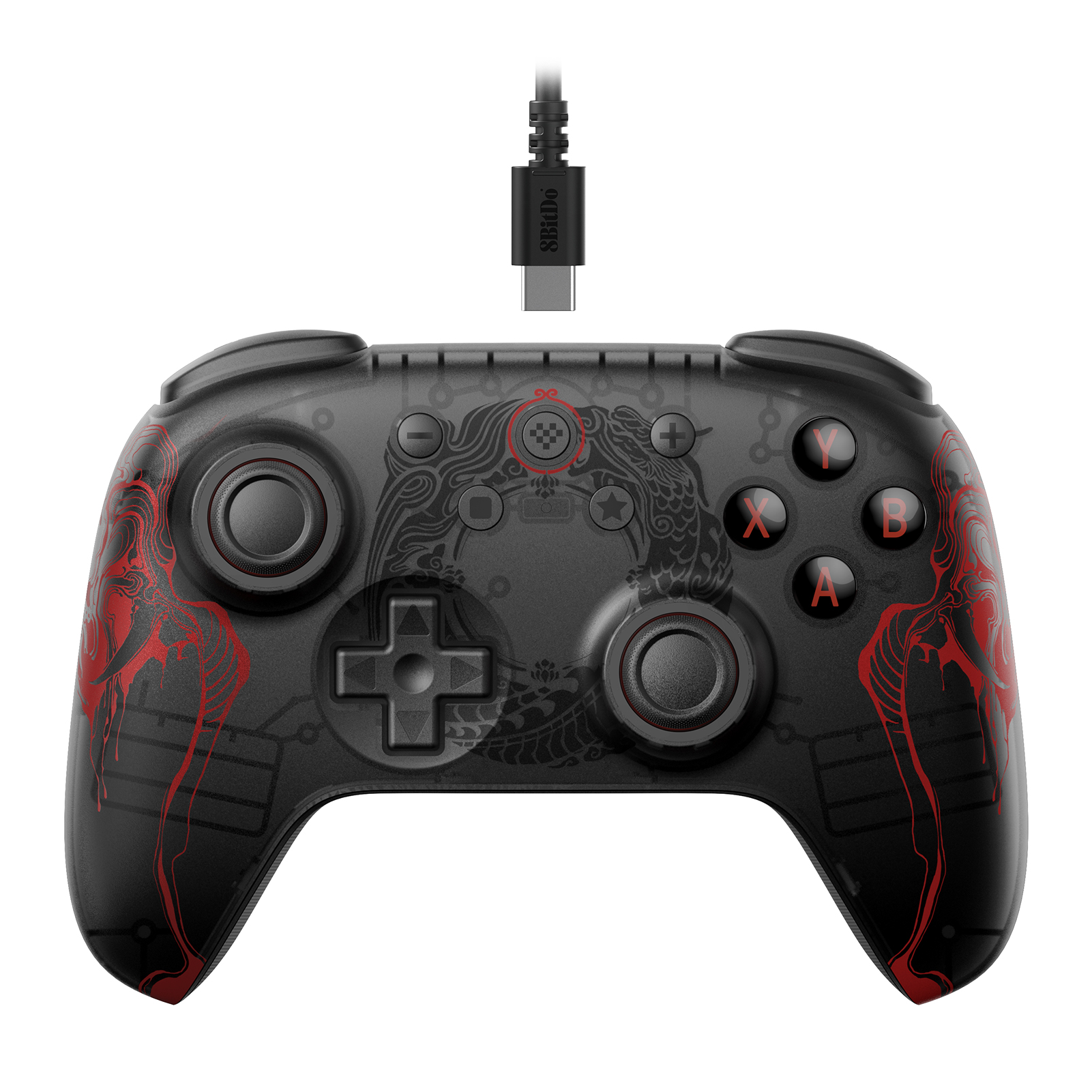 8BitDo Ultimate 2C Black Myth: Wukong Wired Gaming Controller für PC, Windows 10, 11, Raspberry Pi, Android: WHITE