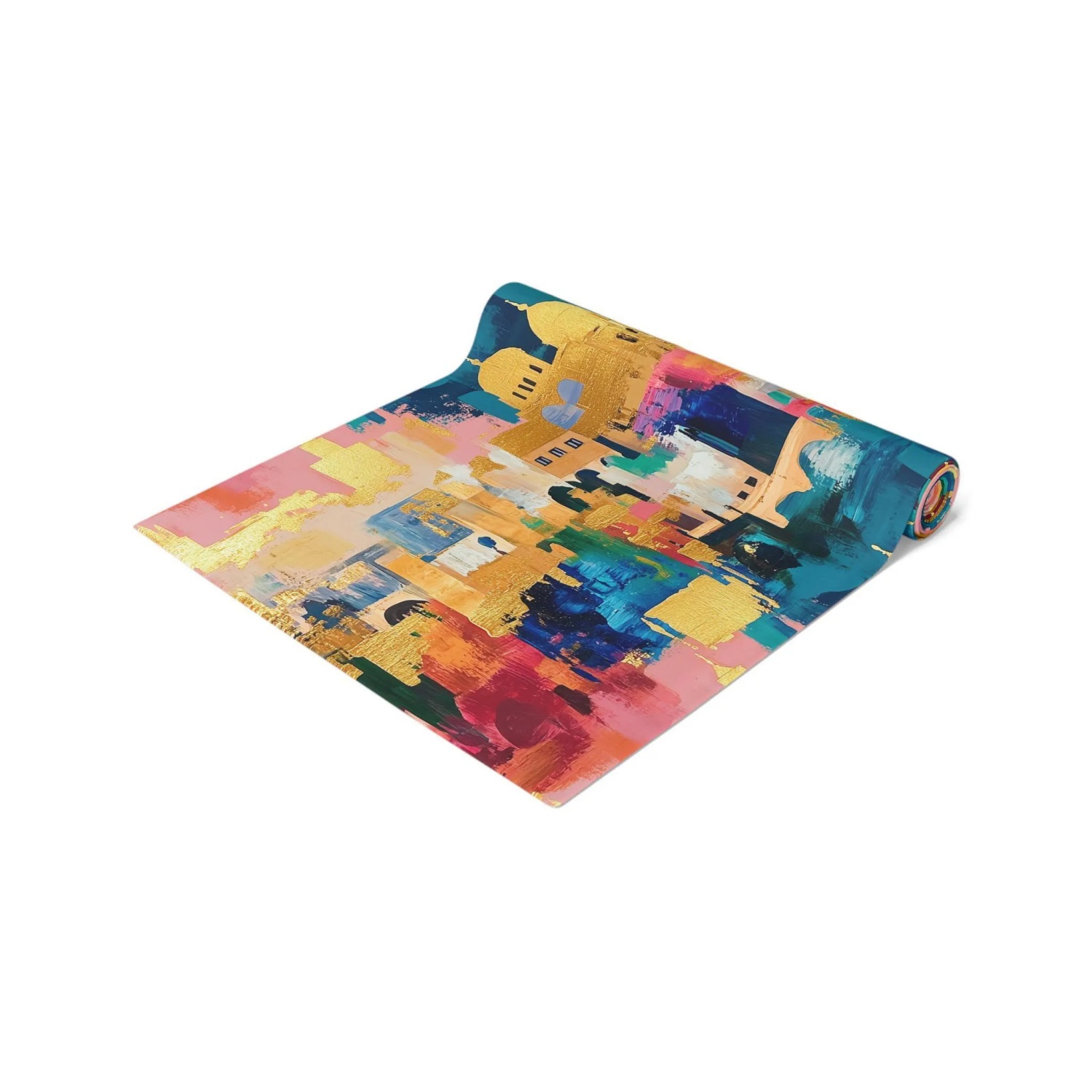 Judaica Jerusalem Art Tafelloper Katoen Joods Cadeau voor Home Decor Judaica Shabbat Israël Tafelloper