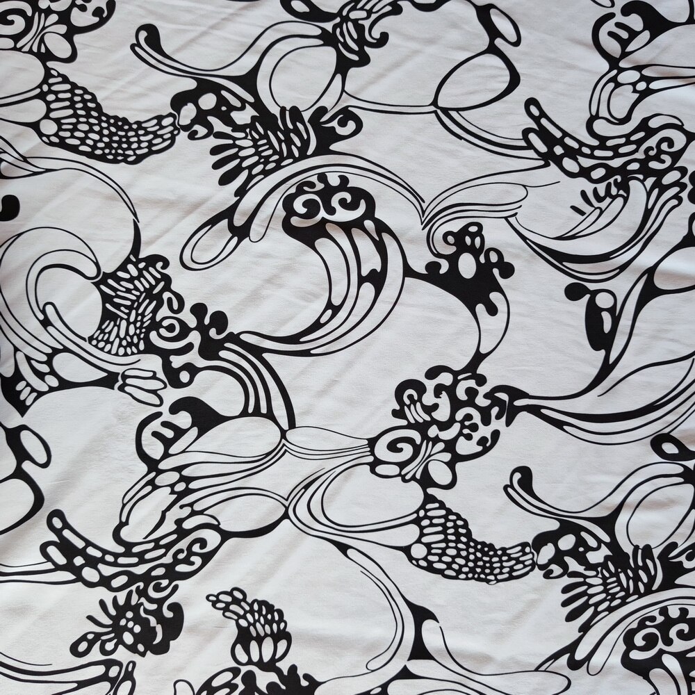 Tela de seda pura charmeuse, tela de seda negra y blanco, tela elástica de seda multicolor, tela escocesa de doble palacio, vestido