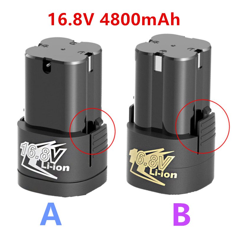 16.8V 4800mAh Lithium Battery 18650 Li-ion Battery Power Tools accessories For Cordless Screwdriver Electric Drill Batter
