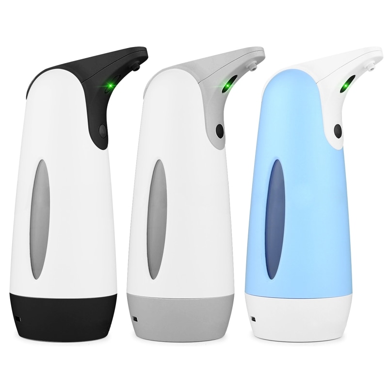 400ml Automatic Soap Dispenser Touchless Infrared Sensor Soap Dispenser with USB Charging for Bathroom Kitchen
