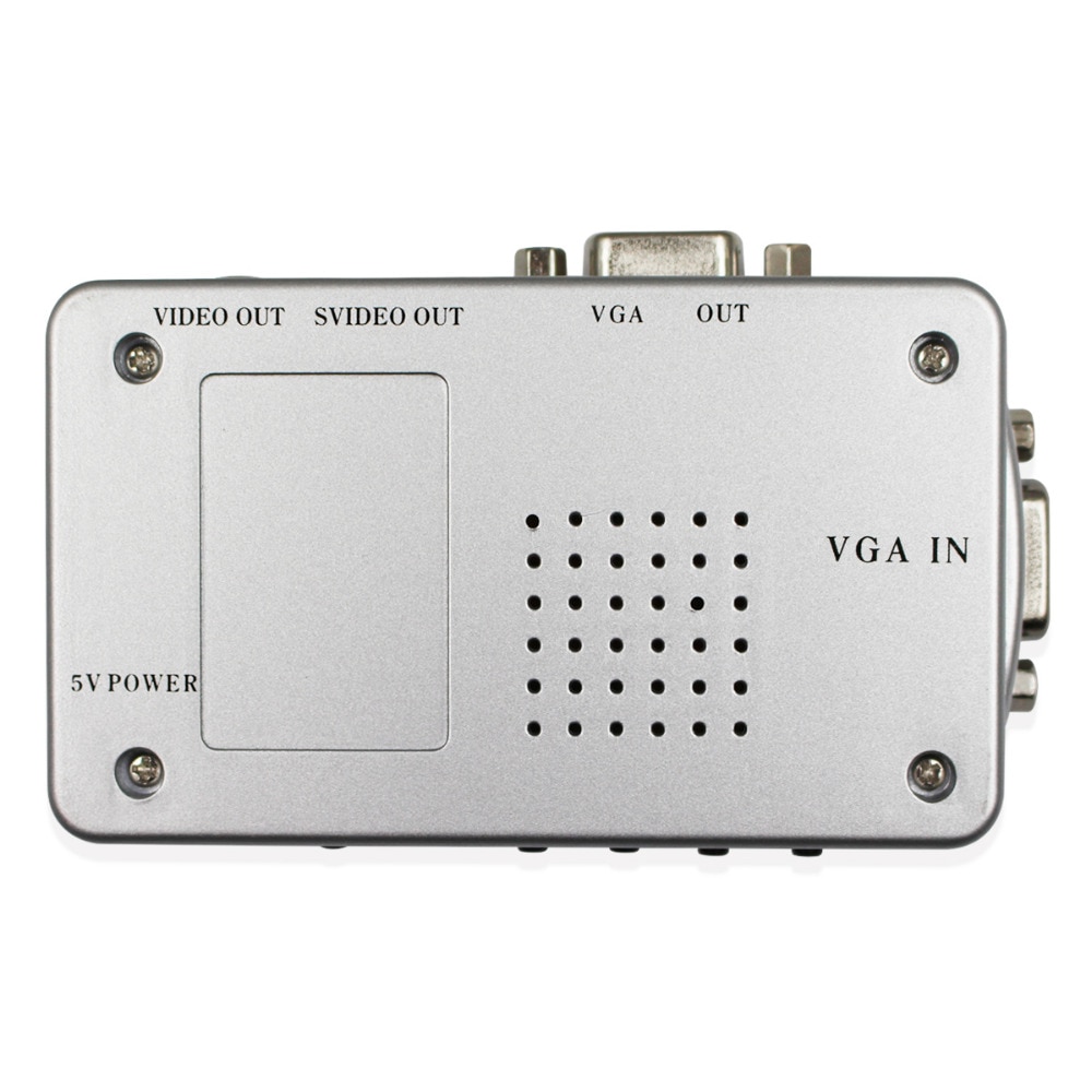 Universel pc til tv vga til av rca signal adapter konverter video switch box understøtter ntsc pal system