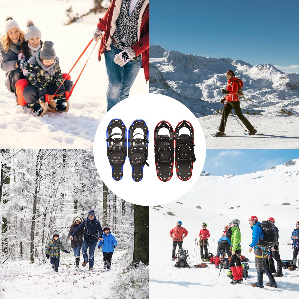 Outdoor Sneeuw Schoenen Aluminium Verstelbare Riem Ski Draagtas Praktische Duurzaam Vrouwen Mannen 22/25/27 Inch Stijgijzers lopen Schoenplaten