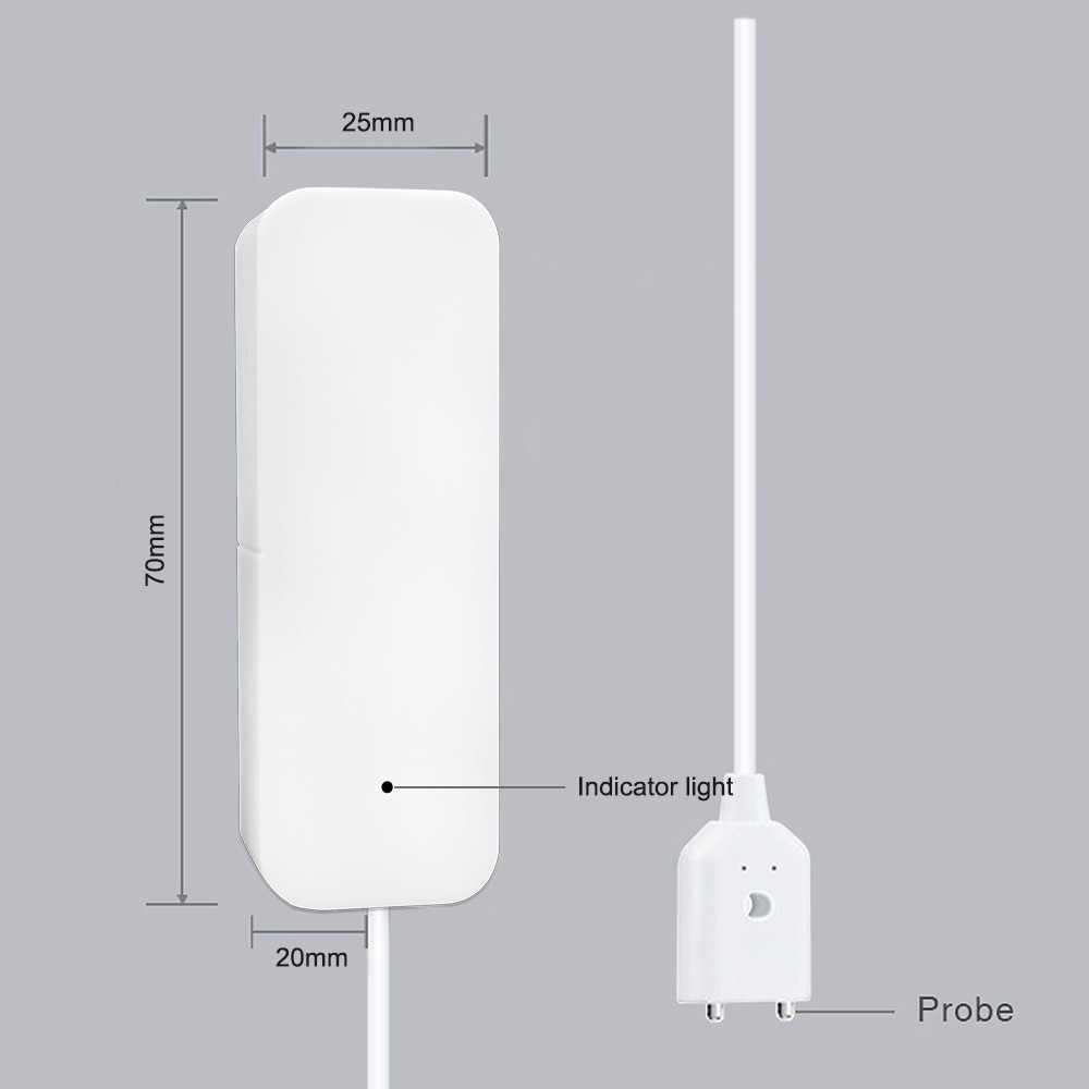 Water Alarm Sensor Wifi Waterlek Detector Overloop Flood Lekkage Waarschuwingen Remote Monitor Leak Meldingen Door Tuya/Smart Leven