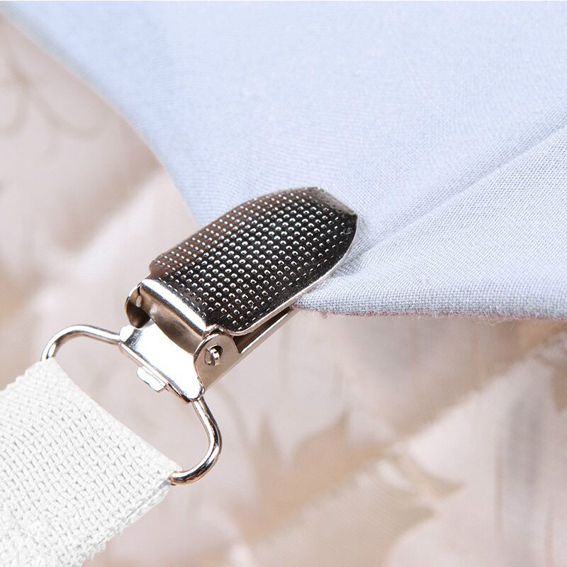 Adjustable Elastic Bed Sheet Clips Grippers Set Linen Fasteners Way Sides Suspenders Sheet Holders Mattress Strapsit Bedding