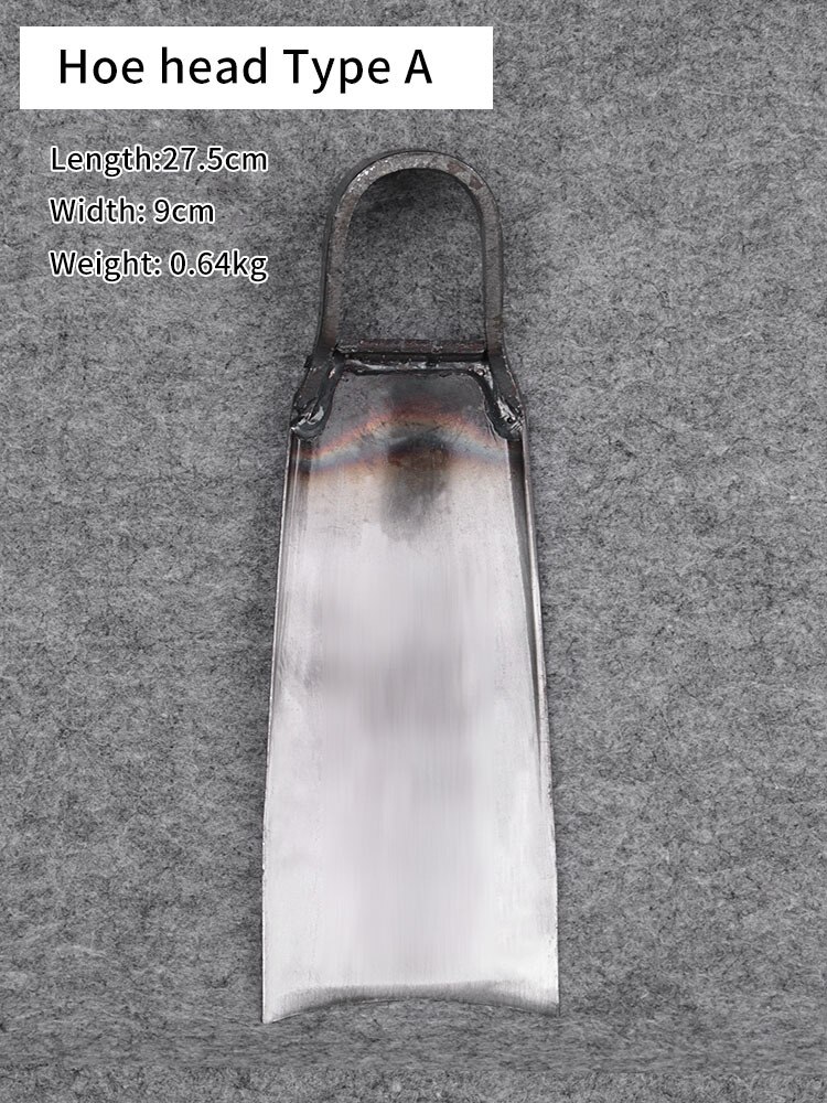 Household Farm Hoe Head Digging Old-fashioned Forging Rail Steel Durable Weeding Land Reclamation And Earth Excavation Tools: A