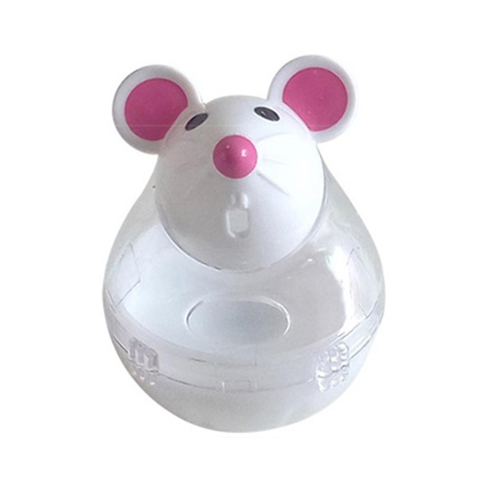 Pet Cat Kitten Muis Vorm Treat Holder Voedsel Opslag Dispenser Chew Play Speelgoed Voor Huisdier Producten Kat Accessoires: Beige