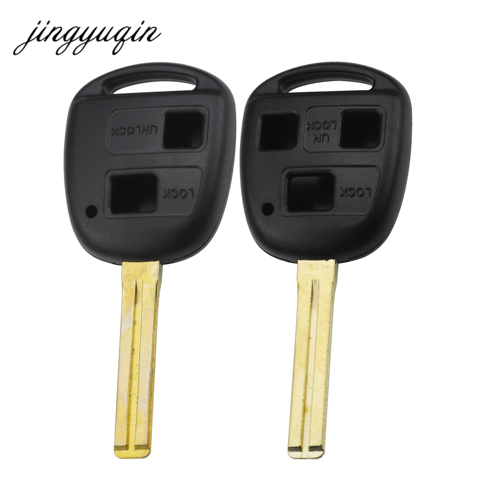 Jingyuqin 10 stks/partij 2/3 Knoppen Afstandsbediening Auto Sleutel Shell Fob Voor Lexus RX300 ES300 Key Case Vervanging