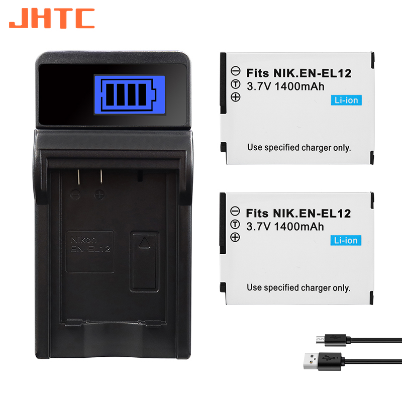Batería EN-EL12 EN EL12 de 1400mAh para Nikon CoolPix S610 S610c S620 S630 S710 S1000pj P300 P310 P330 S6200 S6300 ENEL12