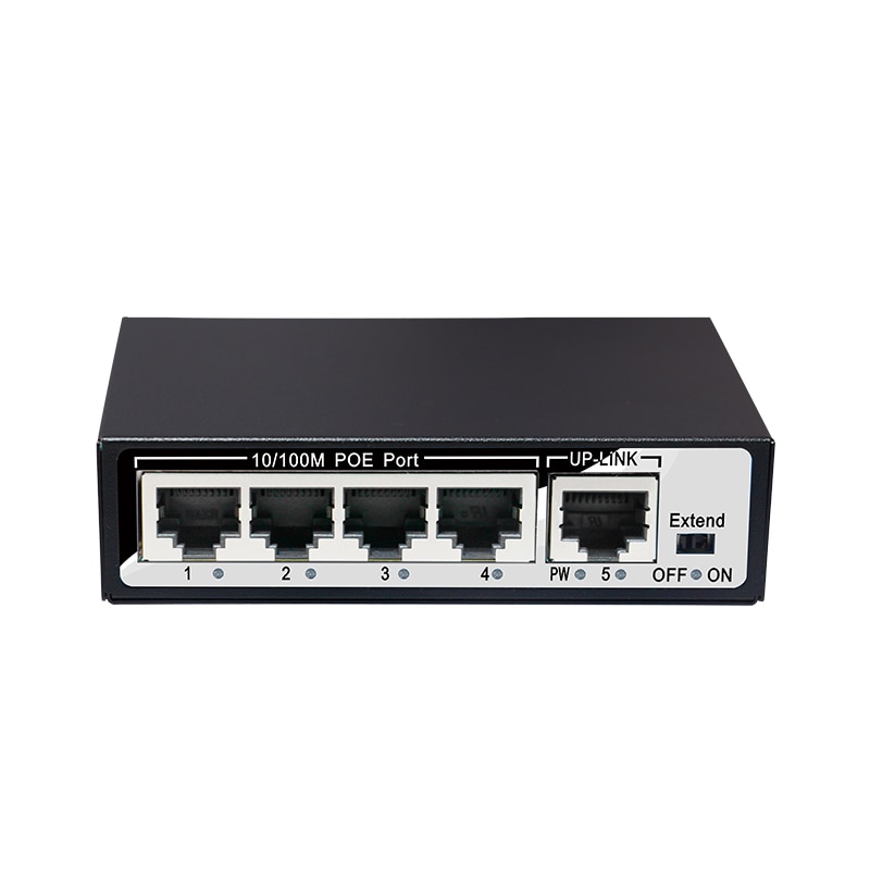 4 Port 100Mbps IEEE802.3af 4 Port POE Switch Power for CCTV Network POE IP Cameras System
