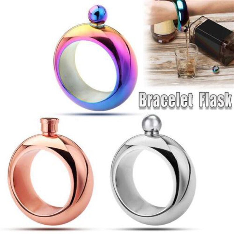 Stainless Steel Portable 3.5oz Hip Flask Holder Al... – Vicedeal