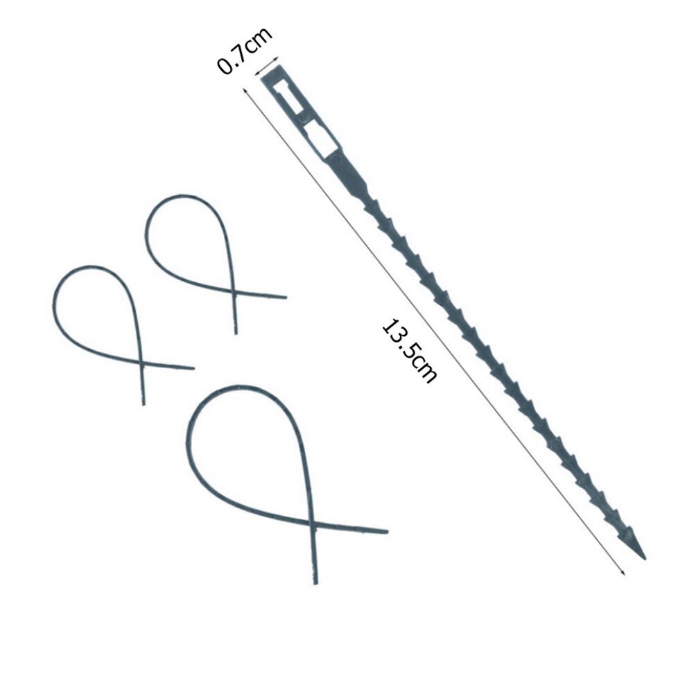 50PCS Tree Ties Adjustable Plant Ties Garden Ties Flexible Plant Cable Ties For Supporting Rose Shrub Plants Greenhouses Huerto: 13.5 CM