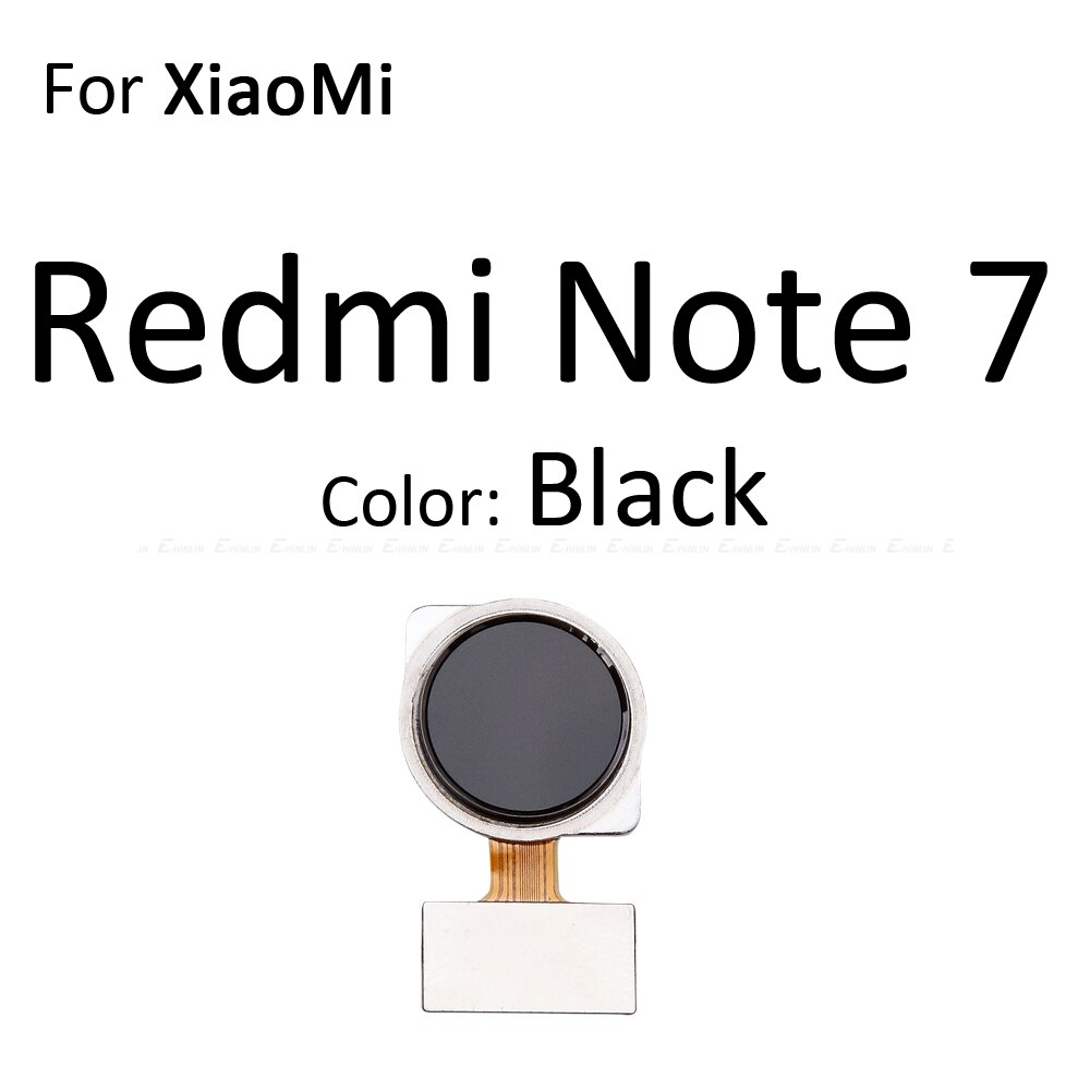 Fingerabdruck Sensor Verbindung Hause Geschmack Für Xiaomi Redmi Hinweis 7 Profi berühren Ich würde Anerkennung Rückkehr Geschmack Verbinder biegen Band: Pro RedmiNote7 Schwarz