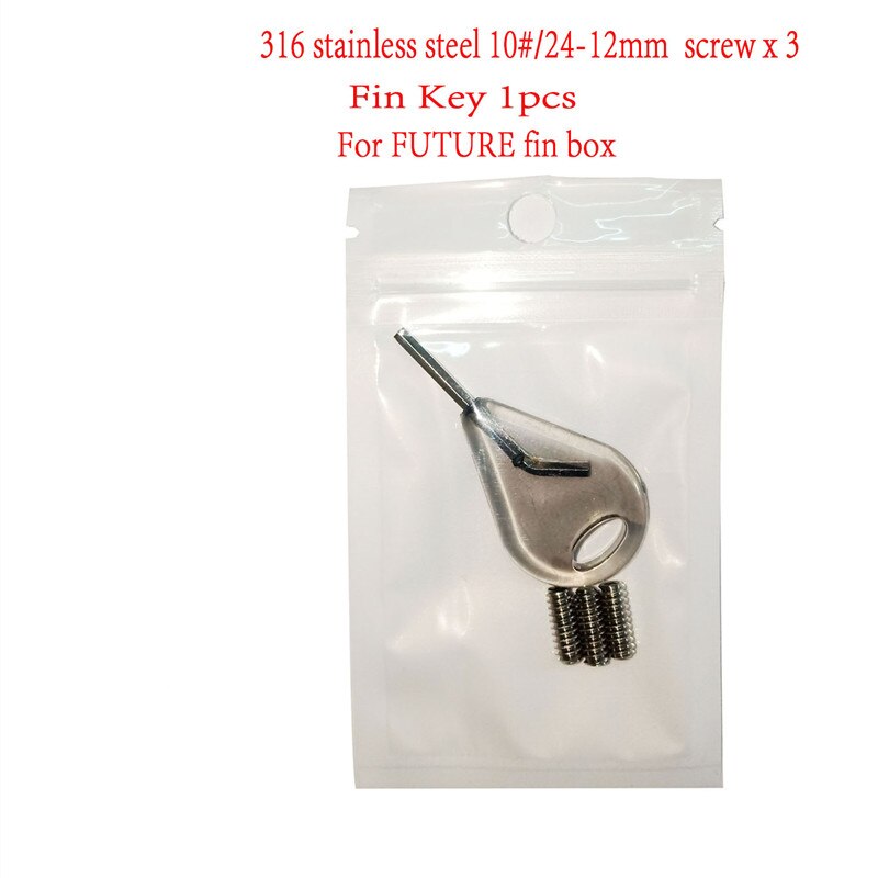 316 rustfritt stål 10#/24-12mm skruer surfebrett hale ror feste nøkkelfinne fast sekskantet skrue for fcs surf finn skrue