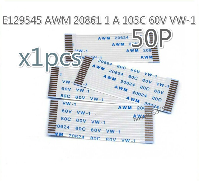 1Pcs E129545 Awm 20861 1 Een 105C 60V VW-1 50P Lange 85Mm Breed 25.5Mm