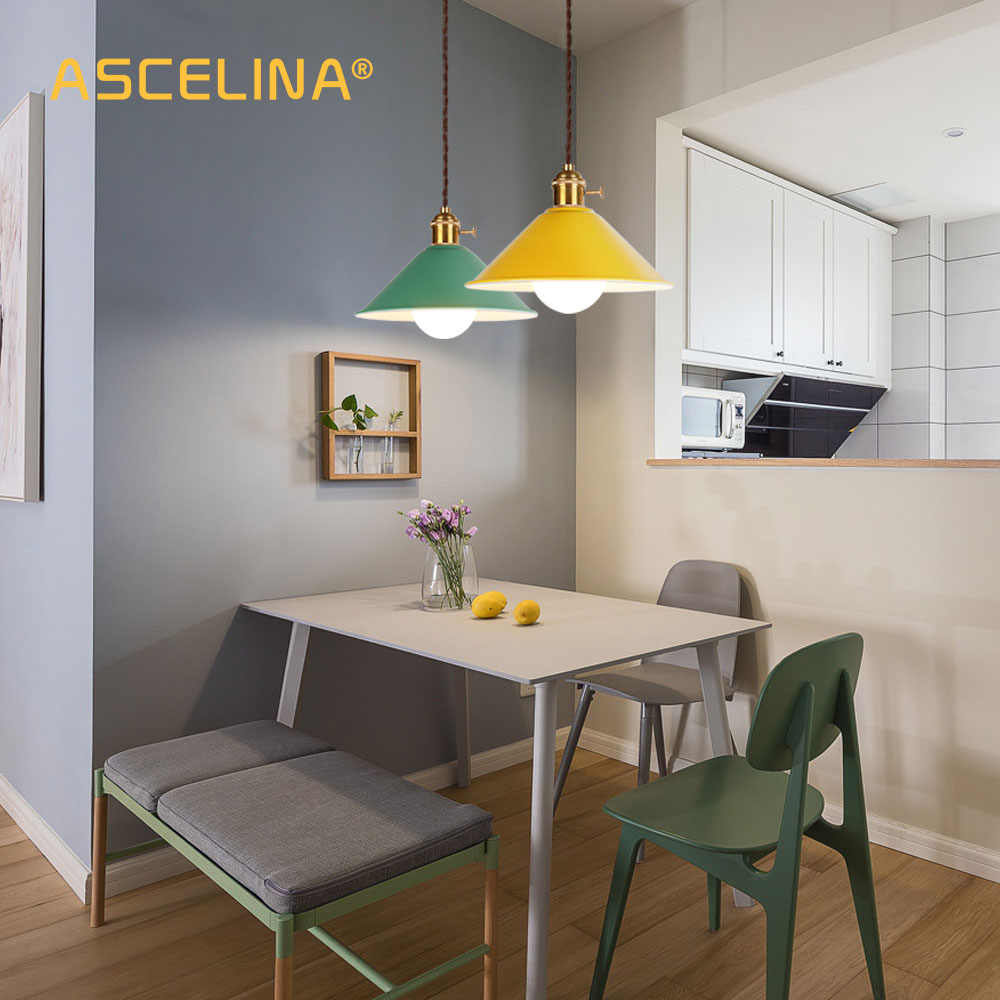 Moderne Nordic Hanglamp LED hanglamp Amerikaanse Opknoping Lamp kleurrijke lamp armatuur woonkamer slaapkamer decoratie verf