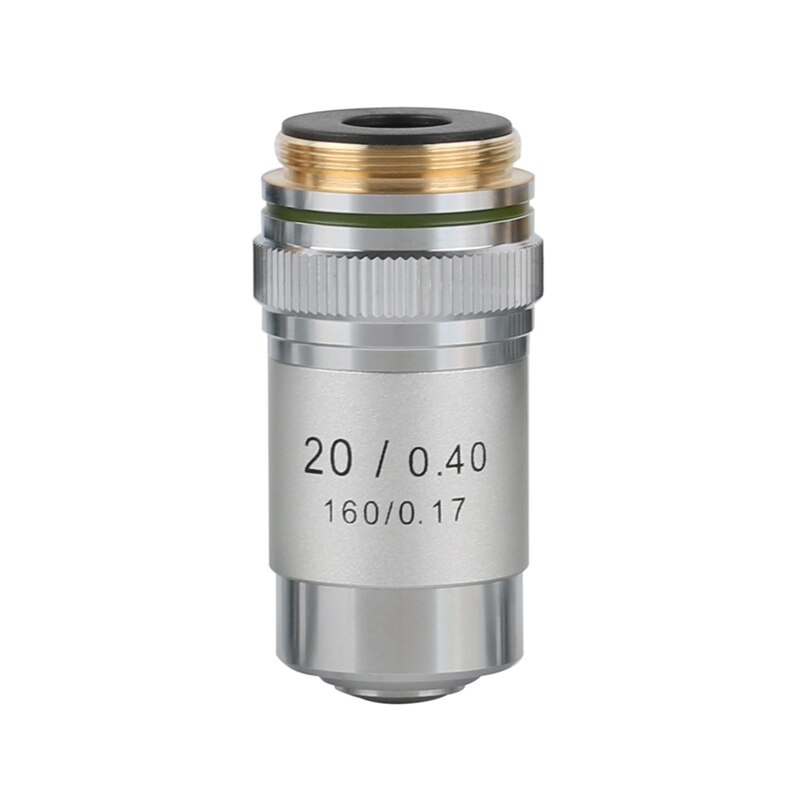 4X 10X 20X 40X 60X 100X Microscope Objective Lens Achromatic Objective Laboratory Biological Microscope Parts: 20X