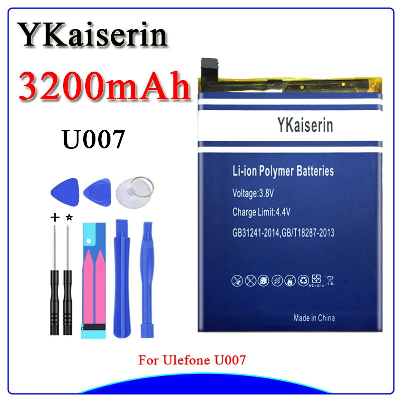 For Ulefone U007 Battery 3200mAh Back Up Battery Replacement For Ulefone U007 Smartphone - In Stock