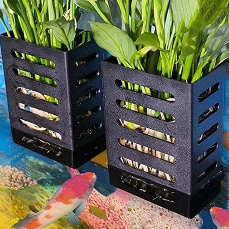 Schwimmende hängende Aquarium-Pflanzenhalter-Haken, Wasserpflanzentopf, Aquarium-Pflanzgefäß, Tassen, Pflanzkörbe, Aquascape-Dekorationen