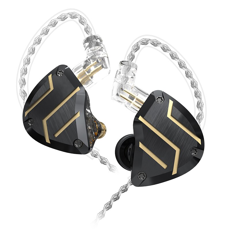 Cca C10 Pro In-Ear Bedrade Koptelefoon Gaming Headset Met Microfoon Metalen Oortelefoon Bass Oordopjes Earpiecewired Headset Voor C10 zsx: C10Pro black no mic
