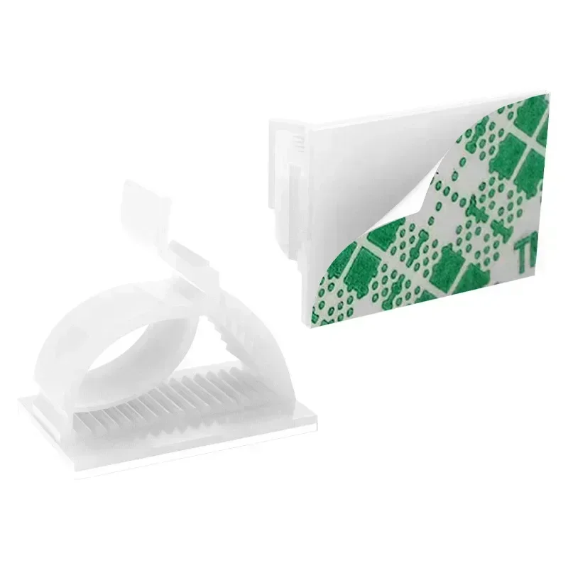 Selbstklebende Kabel-Organizer-Clips, verstellbar, für den Schreibtisch, ordentliches Kabel, Kabelmanager, Befestigungsklemme, USB-Kabel-Befestigungsclips für das Heimbüro