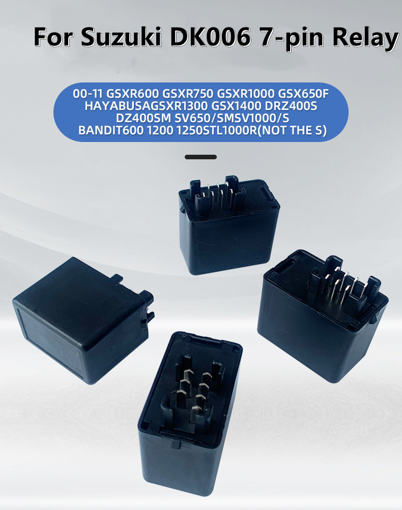 7 Pin 12V Motorfiets Led Flasher Relais Voor Suzuki SV650 SV650S SV1000 SV1000S Gsx 1400 Vz 800 Marauder Tu 250 X Gsr 600