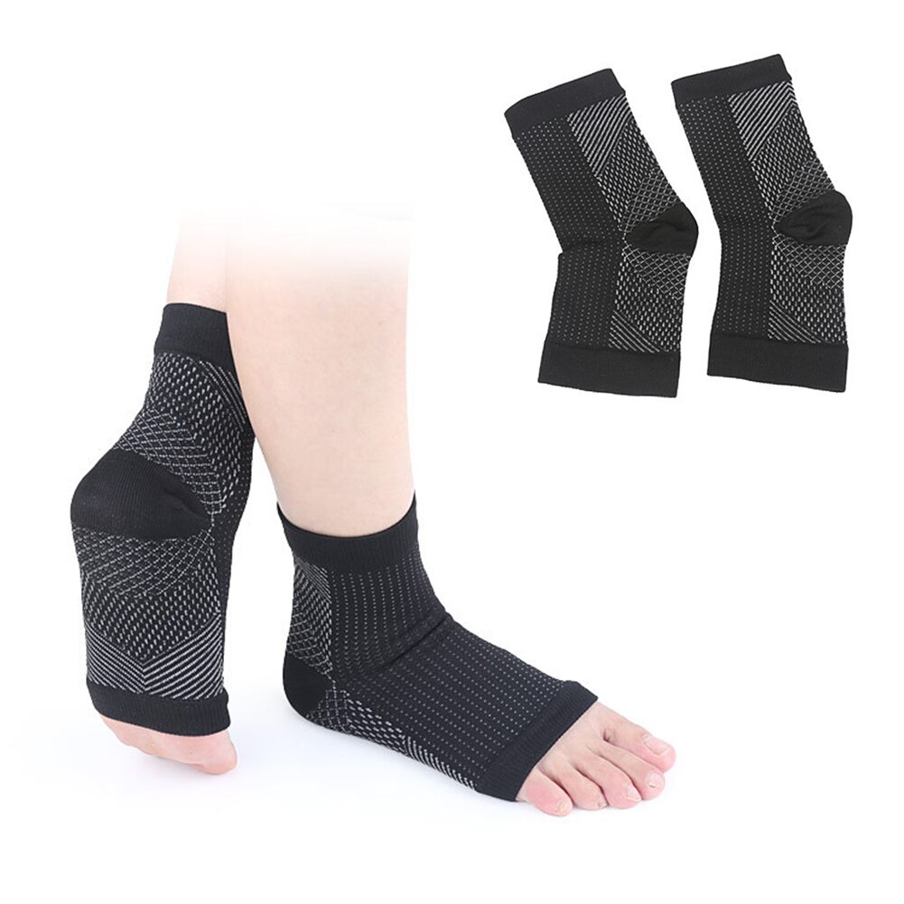 1 paar fußengel Anti-ermüdungs-kompressions-fußmanschetten mit knöchelunterstützung, fahrrad-, Basketball- und sportsocken für draussen-aktivitäzehn, herren-knöchelbandage