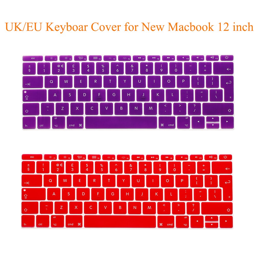 For Macbook Pro 13 with Touch Bar.10 release Model:A1706) European EU/UK EURO English Silicone Keyboard cover Film