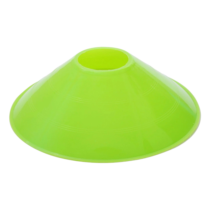 Cônes d&#39;entraînement d&#39;agilité de football avec sac de transport support en plastique pour enfants marqueurs de cône de terrain de sport cône de jeu 10 pièces: green