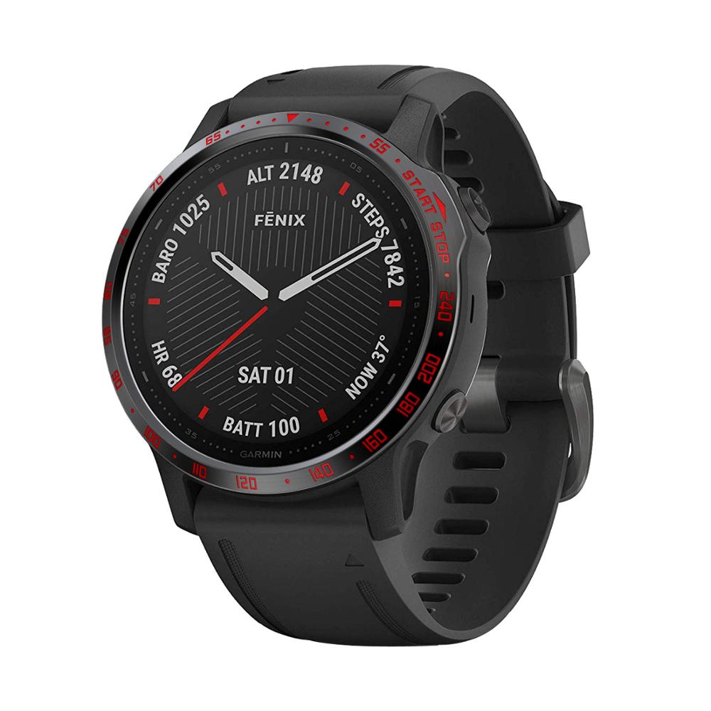 Funda para Garmin fenix 6S para fenix 6S Pro, funda de de anillo con bisel de estilo deportivo clásico, cubierta protectora de adhesivos, biseles de