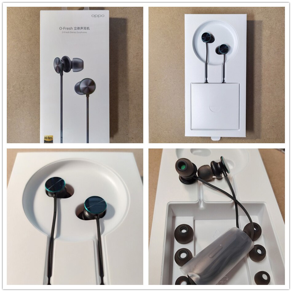 MH151 Hi-Res Original OPPO O Fresh Stereo Earphones Type C &amp; 3.5mm A9 A5 A31 A9 R15 Reno ace Reno 2z 3 Pro 10x Find X2 R17 Pro