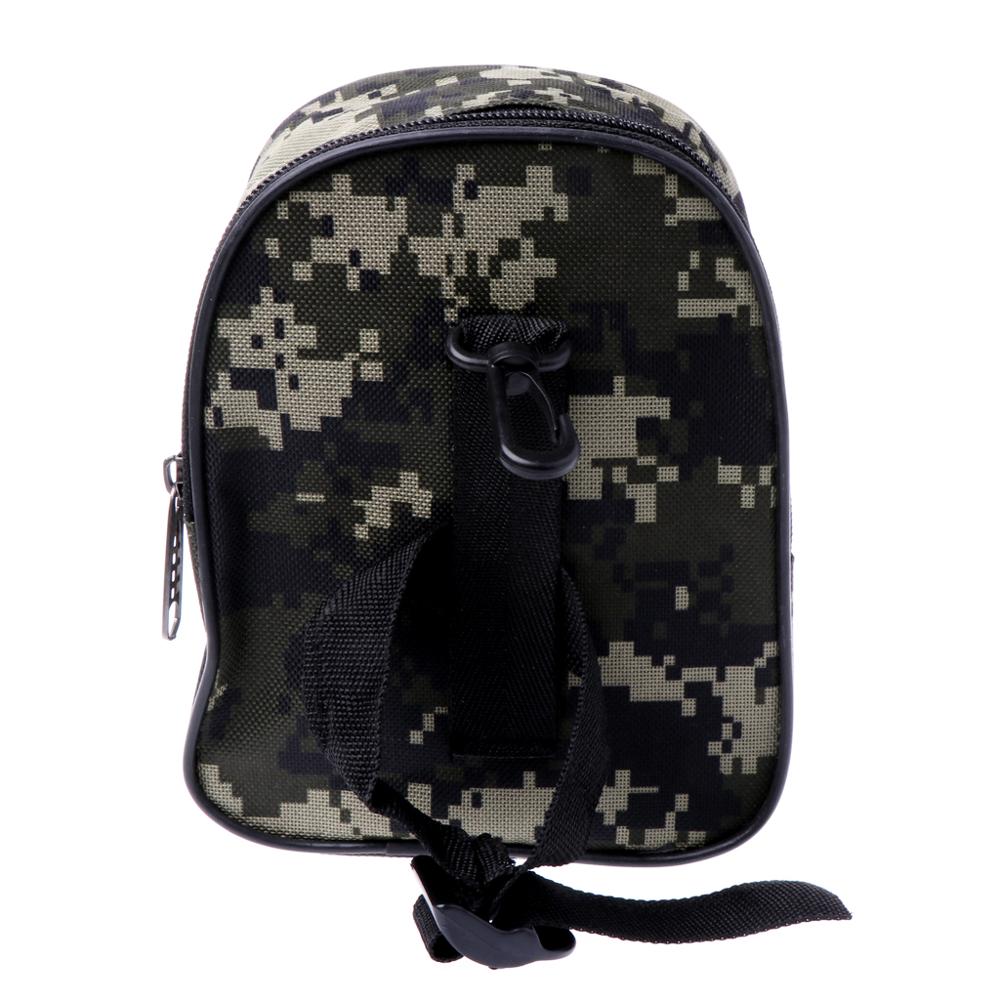 Camouflage Fishing Reel Mini Bag Pocket Fishing Tackle Pouch Case Outdoor Sports