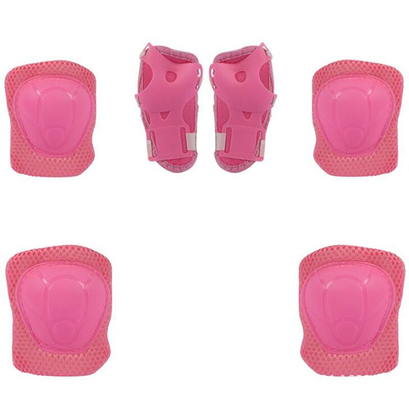 Barn barn knebeskyttere albuebeskyttelse sykkel skateboard skating sykkelbeskyttelse albuebeskyttelse scooter barn beskytter forsyninger: Rosa